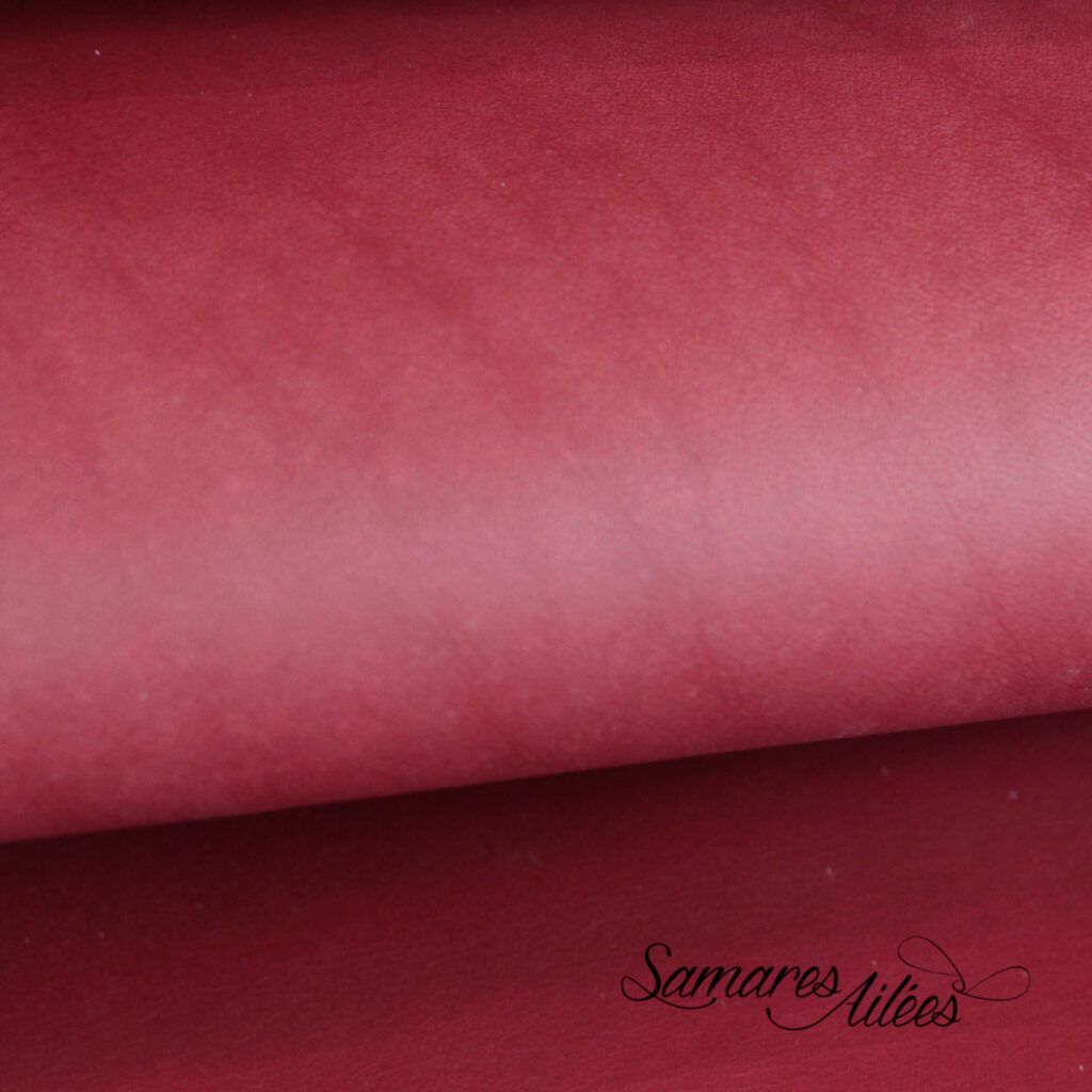 cuir bois samares ailées rouge tannage végétal